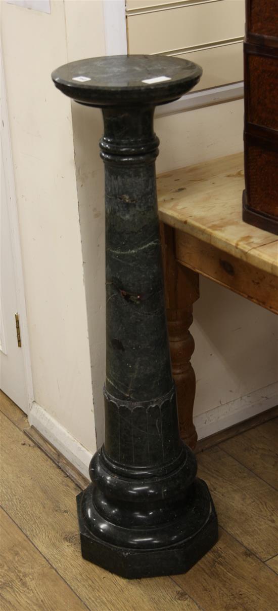 A marble pedestal H.109cm